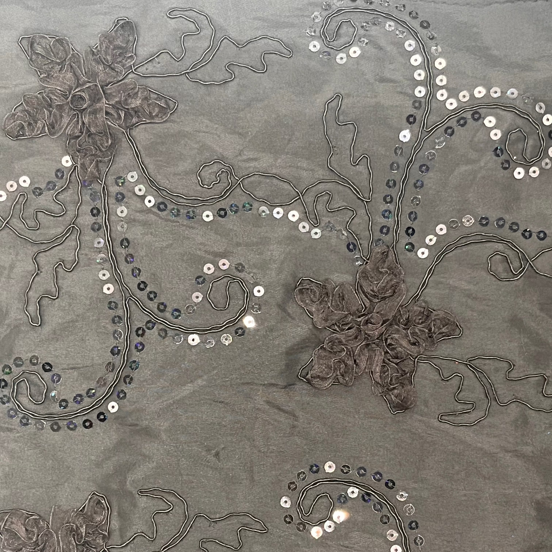 Tafeta Borda 3D Gliter