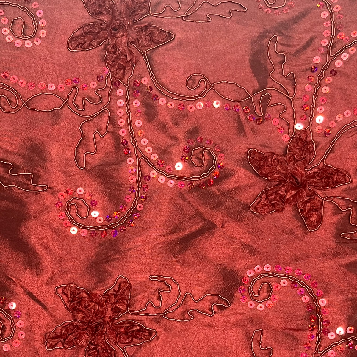 Tafeta Borda 3D Gliter