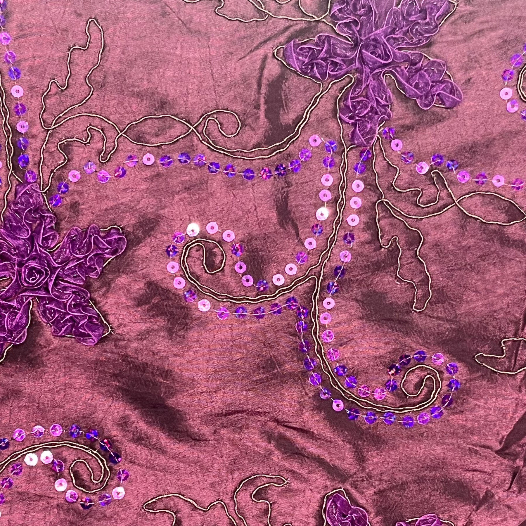 Tafeta Borda 3D Gliter